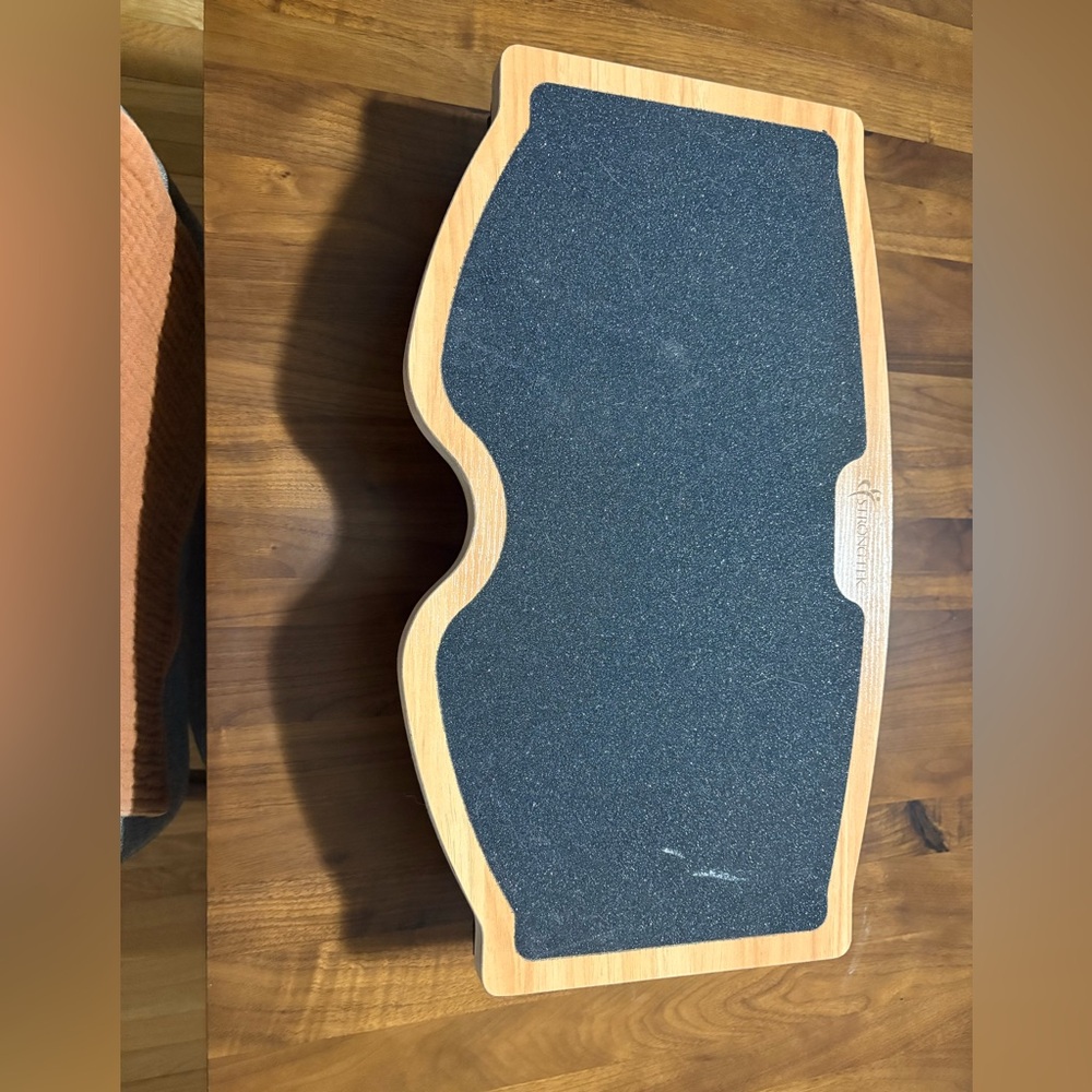 Wooden Balance Board with Black Surface